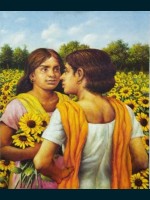 E094 Girls in Sunflower Field